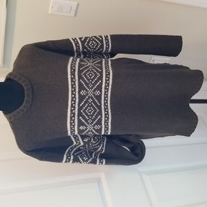 Aeropostale army green knitted ski sweater men's XL